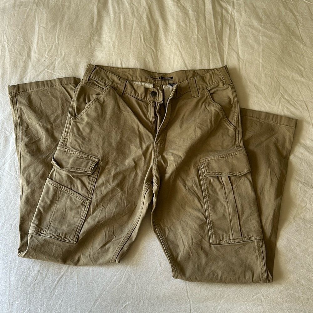 Carhartt Men's Rugged Flex Relaxed Fit Canvas Cargo Work Pant